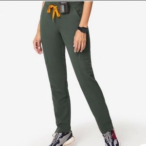 Figs moss Yola scrub pants